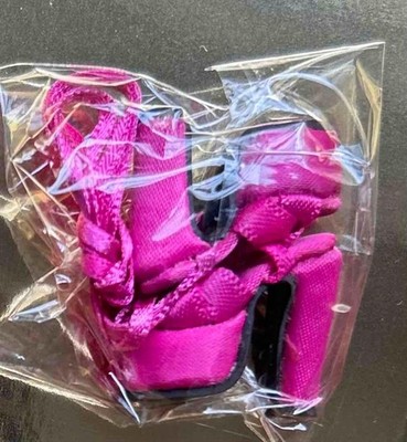 12'' Poppy Parker~Pink Vamp Pink Ribbon Platform Summer Heels Shoes~New