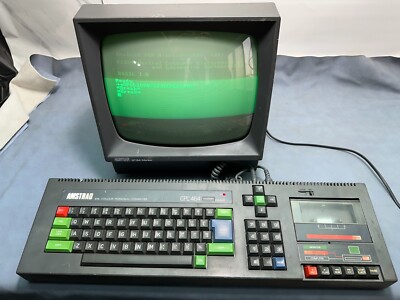 ANCIEN ORDINATEUR CLAVIER AMSTRAD 128K COLOUR PERSONAL COMPUTER