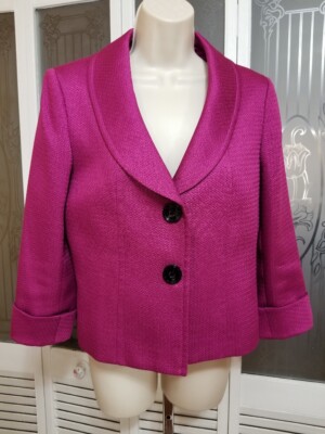 tahari pink jacket