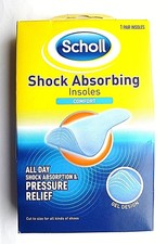 scholl shock absorbing insoles comfort plus