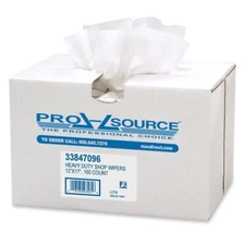 PRO SOURCE Heavy-Duty Spunlace Shop Wipers: Dispenser Box of 160 Sheets