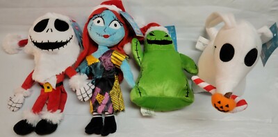 2021 Holiday 4 Nightmare Before Christmas 7'' Plush Set Jack Sally Zero Oogie Lot