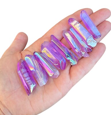 Fuchsia Aura Quartz Point, Natural Fuchsia Aura Quartz from Brazil