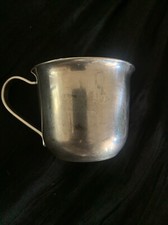 Silver Plated Leonard Baby Cup VTG 2 1/8" Hong Kong Adorable Infant Tableware