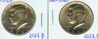 2022 P & D Kennedy Half Dollar 2 Coin BU Set