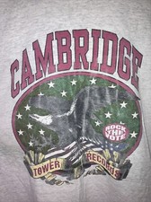 Vtg Single Stitch Tower Records T Shirt Cambridge Rare Eagle Rock The Vote XL