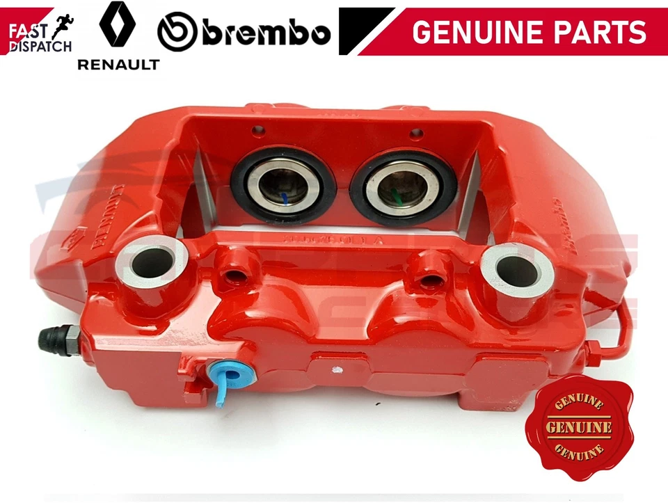 FOR RENAULT CLIO SPORT 197 200 MEGANE SPORT RS 225 230 FRONT BRAKE CALIPERS RED - Image 3 of 4