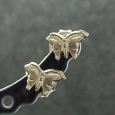 Vintage Butterfly Earrings Stud Sterling Silver 925 Small Post Gift New Box