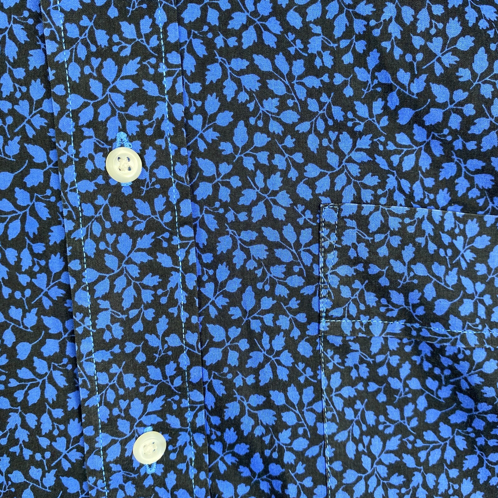 Camicia YSL Yves Saint Laurent uomo 16 34 35 stampa foglia abito manica lunga vintage