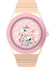 New Q Timex Peanuts Snoopy Woodstock Edition Ladies Watch TW2W83800