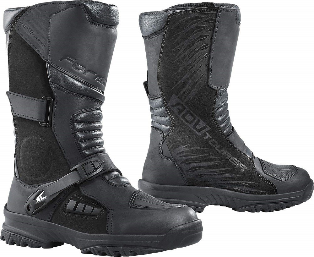STIVALI BOOTS MOTO IMPERMEABILI FORMA ADV TOURER ADVENTURE LEATHER PELLE TG 46