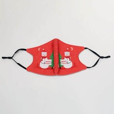 4 PCS Adjustable Christmas Face Masks for Women/Unisex/Teens Holiday Mask