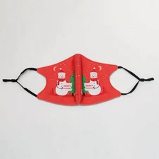 4 PCS Adjustable Christmas Face Masks for Women/Unisex/Teens Holiday Mask