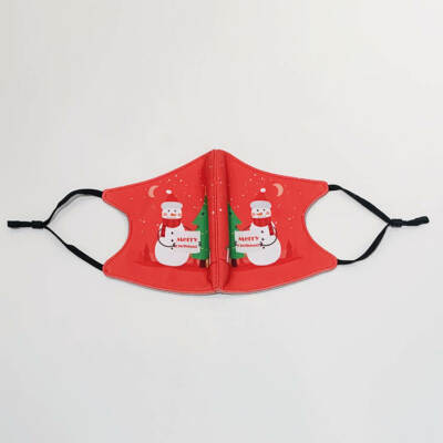 4 PCS Adjustable Christmas Face Masks for Women/Unisex/Teens Holiday Mask