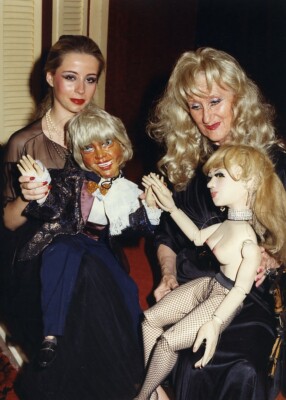 Frankreich Jany Privat Puppen Puppenspieler Striptease altes Foto 1980