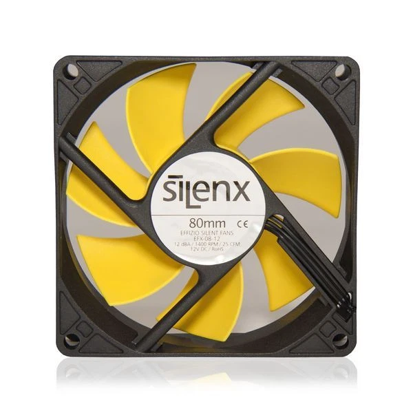 Silent Computer Fan SilenX 80mm 12 dBA 1400RPM 25 CFM EFX-08-12 [Pack of 4] - Image 3 of 4