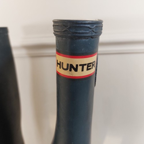 Hunter Original Navy Adjustable Welly Boot Size UK 4 Wellington Rain Boot - Picture 8 of 12
