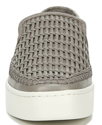 Vince‎ Stafford Women’s Sneakers Woven Gray Leather Slip On Shoes Size 8 M VINCE STAFFORD SZ 9 M 39 WOVEN LEATHER PLATFORM SNEAKERS  main image 2