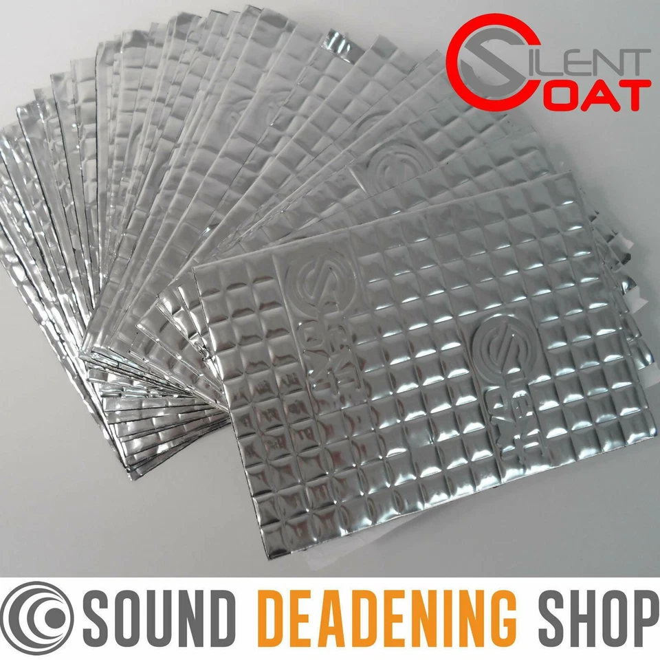 Silent Coat Sound Deadening 2mm Compact 30 Sheets Pack Car Van Damping Mat - Image 2 of 4