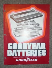 Goodyear Tire & Rubber Co. Battery literature 1979