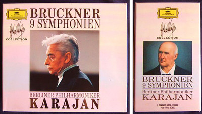 Herbert von KARAJAN: BRUCKNER Symphony No.1 2 3 4 5 6 7 8 9 BPO DG 9CD Sinfonien