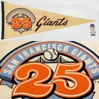 1982 25th Anniversary San Francisco Giants 12x30 Baseball Vintage Pennant MLB SF — photo 1