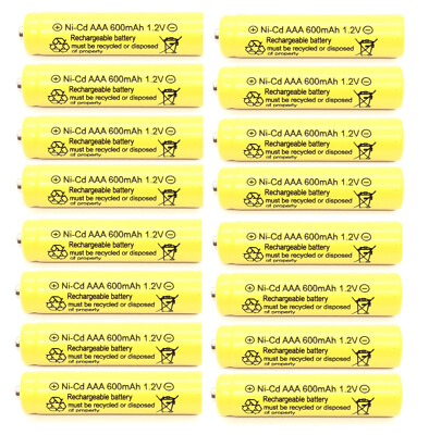 #ad 16 PCS Rechargeable 1.2V NiCd AAA 600mAh Ni Cd Batteries for Solar Light B16 $11.99