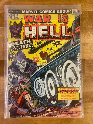 1974 War is Hell Comic - Death is a 30 Ton Tank - Marvel Comic Group
