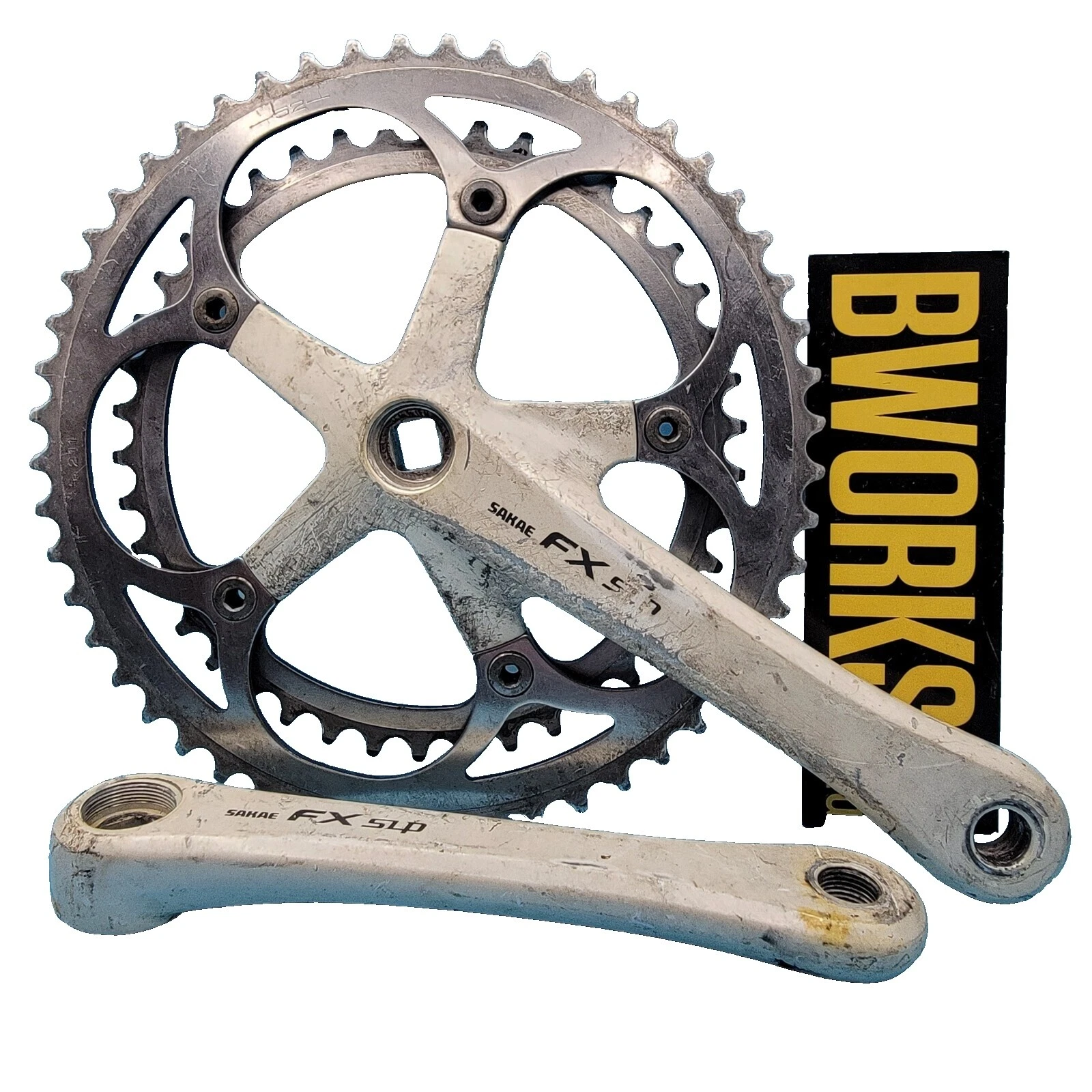 Aluminum White Bicycle Cranksets