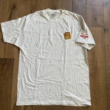 Slim Jim Vintage Shirt Rough Cut Size XL Light Gray USA Made