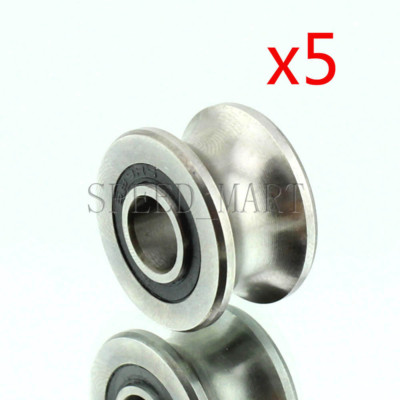 Othmro T22 V-Nut Kugellager - 8x22,5x13,5mm Führungsrolle Für Wellen Unter 12mm | Ideal Für 3D-Drucker, Textilmaschinen & Möbel