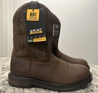 ARIAT Groundbreaker mens size 10.5 EE Brown Work Boot Safety 10014238
