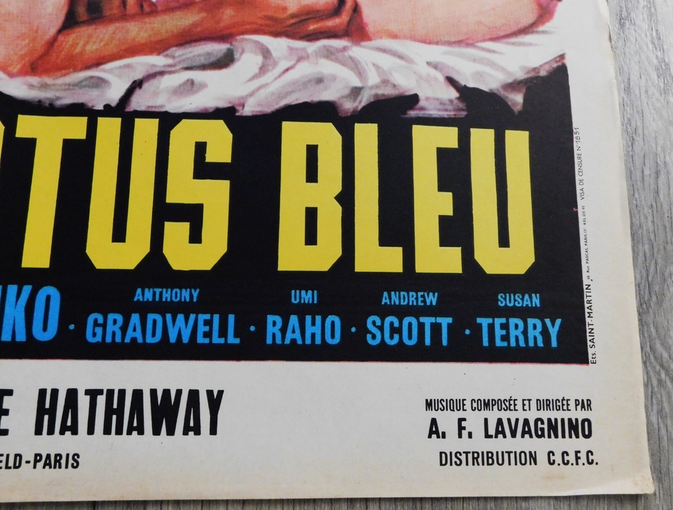 Agent 077 Mission Bloody Mary French Movie Poster Original 23"31 1965