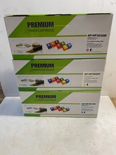 3 - CF362A CF363A CF361A Cyan Magenta Yellow Toner HP 508A Color Laserjet M552dn