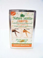 Nature Secret "CARROT" Skin Lightening Moisturizer Body Soap Bar, 12.35 oz. New
