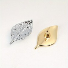 1X Leaf Design Zinc Alloy Drawer Pull Handle Knob Lightweight Durable Home Decor