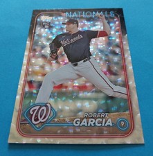 2024 Topps Update Series Robert Garcia RC #US137 Silver Crackle Foil Nationals