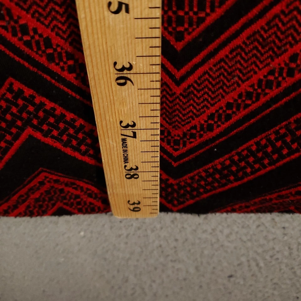 Vestido Catherines Rojo Mujer Talla 5X Cambio Chevron Patrón Cremallera Expuesta Zig Zag Foto 3 de 4