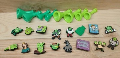Shrek Croc Charms Shoes Accessory Lot of 24 Used Great Condition Free Shipping