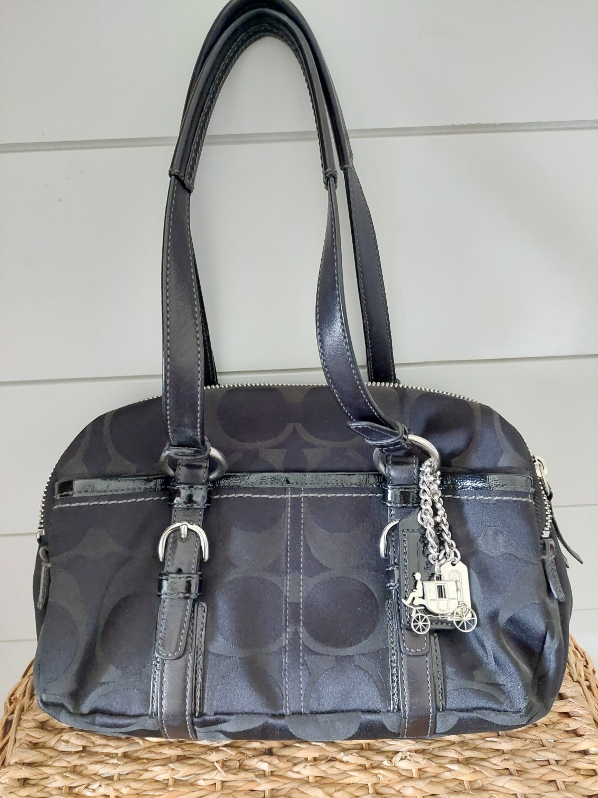 Coach BONNIE SIGNATURE SOHO SATCHEL 12680 VINTAGE Y2K Shoulder Bag 
