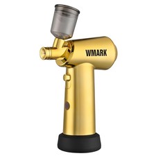 WMARK Prof aerografo portatile wireless ORO barbiere stilista design capelli