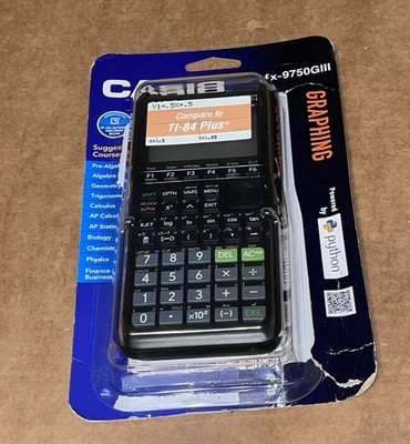 CASIO FX-9750GIII GRAPHING CALCULATOR PYTHON NEW OPEN BOX