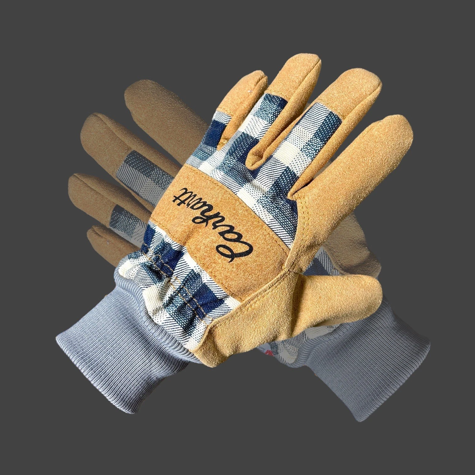Carhartt WA685 Duck Knit Rib Cuff Work Gloves Insulated Sz M