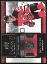 2020-21 UD Series 1 Jack Hughes RR-13 Rookie Retrospective RC