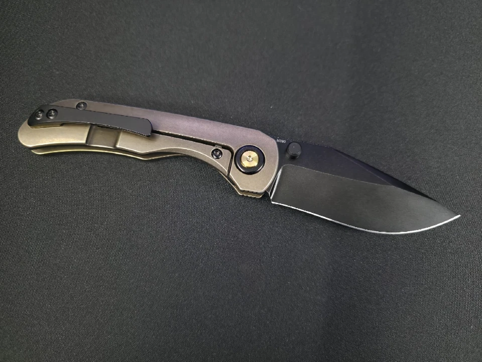 Wehr Knives Bronze Titanium 3" Bohler M390 - Image 2 of 4