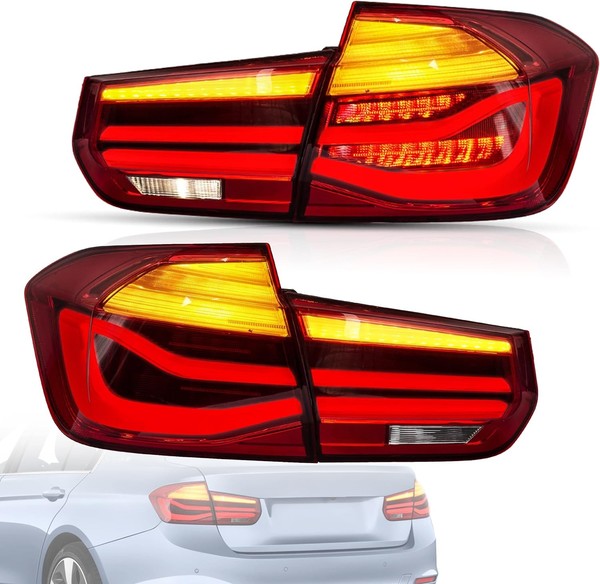 Voll LED RüCkleuchten Passend FüR BMW 3Er F30 F35 F80 2011 - 2019 Rot-image