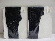 2 Pair of Pantyhose Hosiery Size 5 Black New Sealed Missing Outer Package