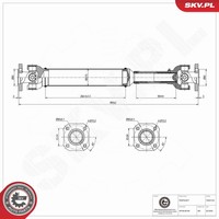 Antriebswelle Esen Skv 76SKV153 FüR Kia Sorento 1 Jc Crdi 4WD