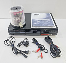 Philips CDR778 BK01 Registratore CD Dual Deck + 98 dischi vuoti + cavi + manuale