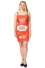 Taco Bell Hot Sauce Packet Dress Hot Funny Adult Costume